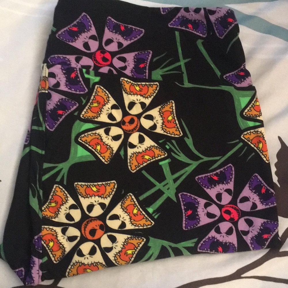 LulaRoe TC Leggings NBC (Jack Skellington)